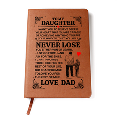To My Daughter Promise – Leather Journal